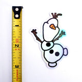 Snowman holographic Doodle sticker