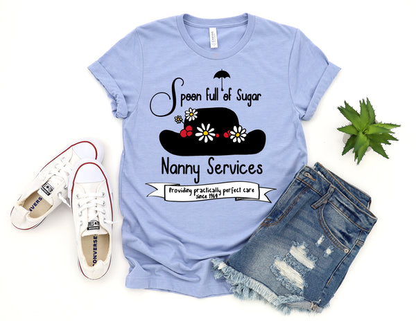 Spoon full of Sugar Nanny Services tee shirt