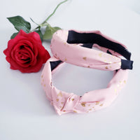 ROSE GOLD HEARTS knotted headband hair accessory