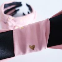 ROSE GOLD HEARTS knotted headband hair accessory