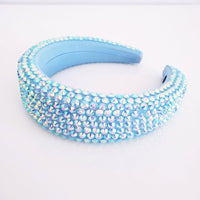 Oversized puffy  headband with crystals