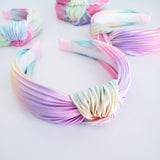 Cotton candy  knotted headband