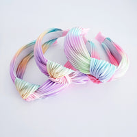 Cotton candy  knotted headband