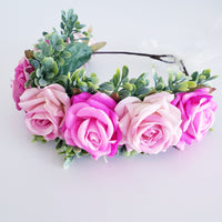 Flower Crown / Pink roses