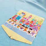 Characters from Its A SMALL WORLD pocket tee shirt
