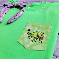 Little Green Chameleon Pocket t-shirt