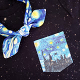 WIZARD school Starry Night pocket tee