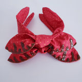 Chocolate Covered Strawberry Knotty Bow