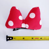 Puffy Minnie polka dot bows with clips