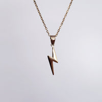 Lightning Bolt gold necklace