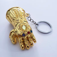 Golden Hand with Jewels Keychain