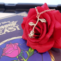 Dangling Enchanted Rose gold necklace