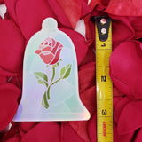 Glass Dome Enchanted Rose Doodle sticker