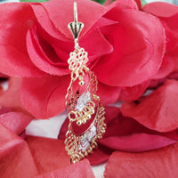 Enchanted Rose Clip On Earrings