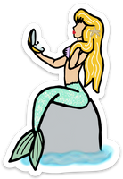 Mermaid Lagoon doodle Magnet