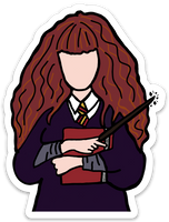 Young student witch doodle Magnet