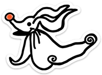 Nightmare ghost dog Doodle Magnet