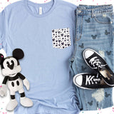 Mouse scribbles pocket tee shirt