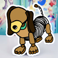 Toy Weiner Dog doodle magnet