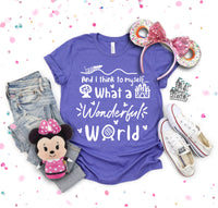 Wonderful World tee shirt