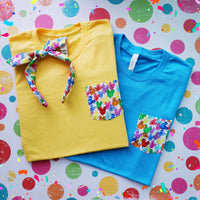 Mouse Balloons pocket tee