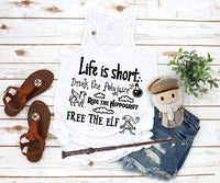 Life is Short /  Wizard tee shirt