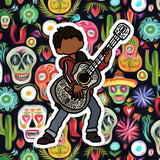 Spanish guitar player doodle Magnet