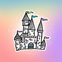 Castle doodle Magnet