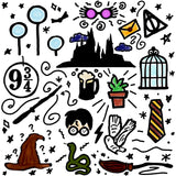 Wizard doodles pocket tee