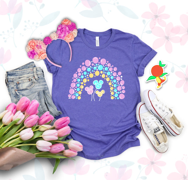 Rainbow Flower and Garden tee shirt