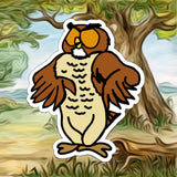 100 Acre Woods Owl doodle magnet
