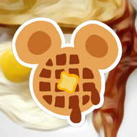 Waffle Mouse Doodle Magnet