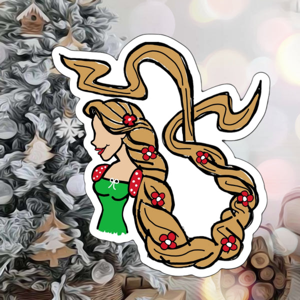 TANGLED Christmas doodle Magnet