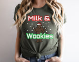 CHRISTMAS Milk and Wookies tee shirt