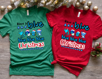Blue Christmas Shirt