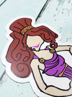Greek girl doodle Magnet
