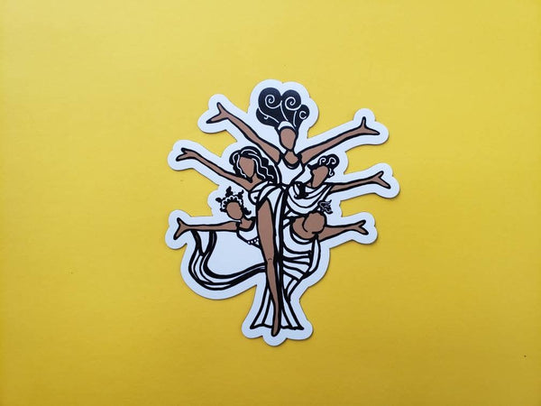 Greek Muses doodle magnet