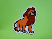 King of the Jungle - Father Lion Doodle Magnet