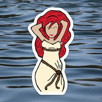 Sail dress Mermaid doodle Magnet