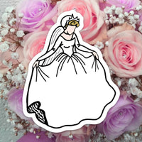 Princess bride magnet  / Wedding gift / Happily Ever After