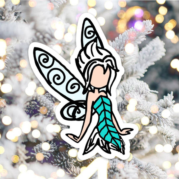 Pixie Hollow winter fairy doodle magnet