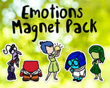 Emotions doodle magnet 5 pack set, Early learning, Happy, Sad, Mad, Scared, Disgusted, school counselor/ child psychology / School teacher