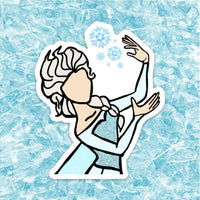 Snow Queen Doodle Magnet