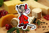 Red Mouse with clothes doodle Magnet