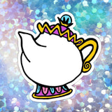 Enchanted teapot Doodle Magnet