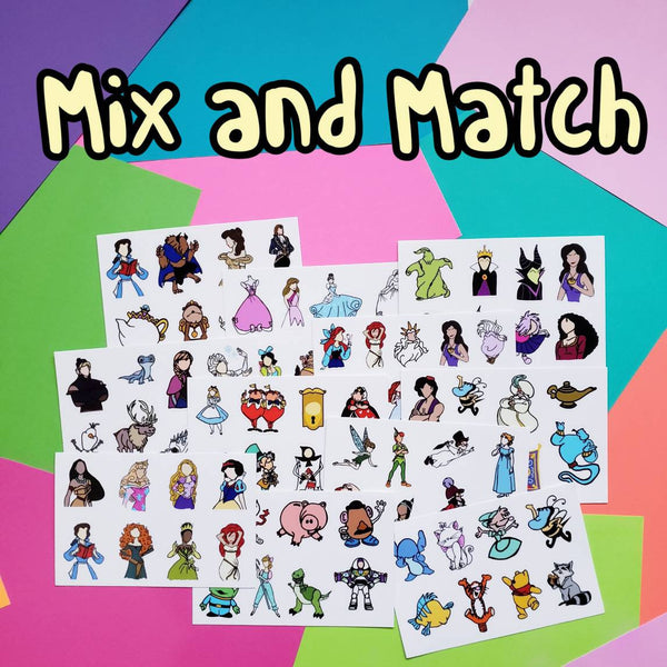 MIX AND MATCH - You choose four sets (Stickers)