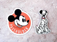 Dalmatian MALE doodle magnet