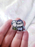 UP pin  / acrylic pin (1.25 inches x 1. inches)  Older couple