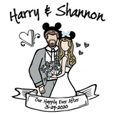CUSTOM Wedding magnets / SAVE THE DATE / Happily Ever After